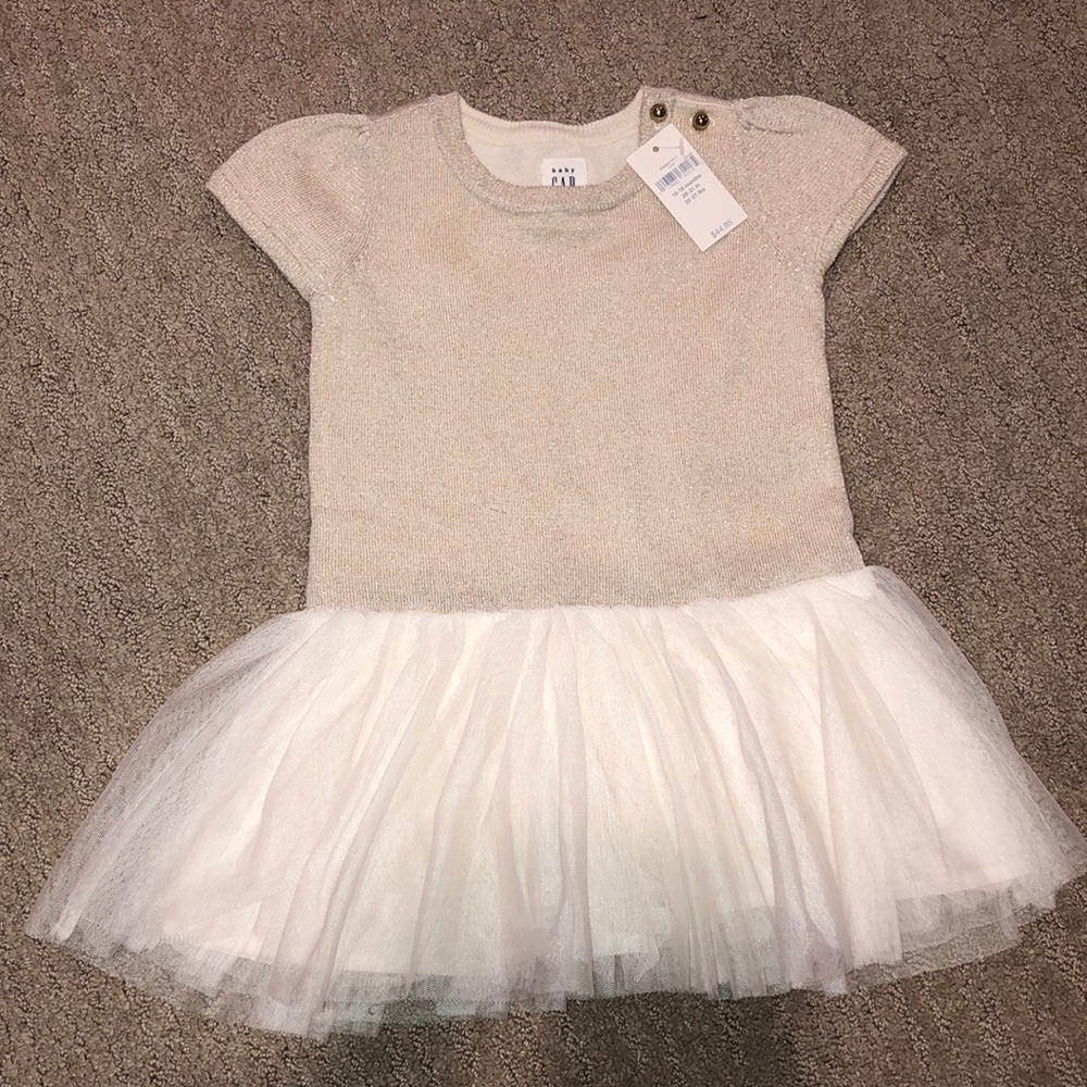 Baby Gap gold dress